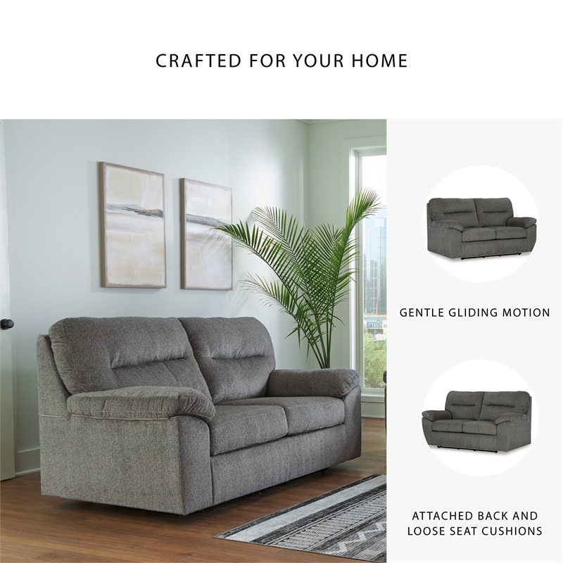 Signature Design by Ashley Bindura Mineral Glider Loveseat
