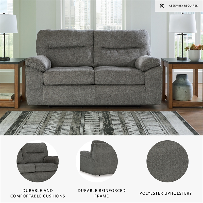 Signature Design by Ashley Bindura Mineral Glider Loveseat