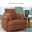 Signature Design by Ashley Burnt Orange Swivel Glider Recliner