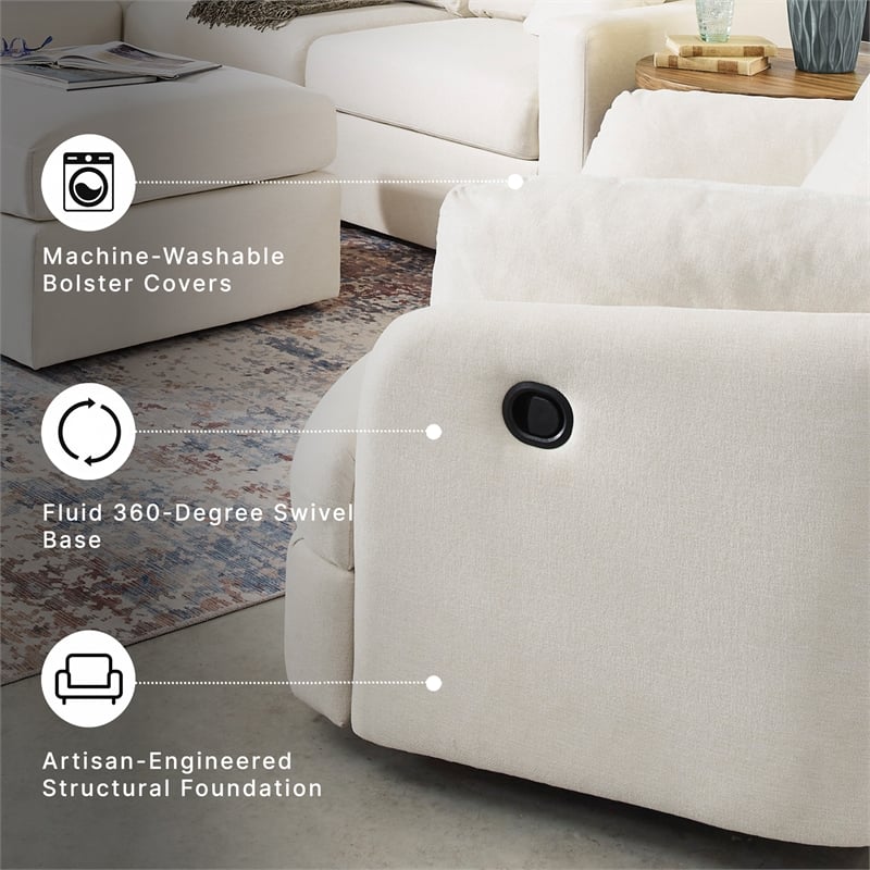 Signature Design by Ashley Modmax Oyster Swivel Glider Recliner