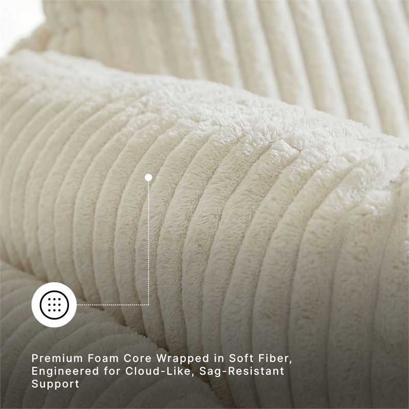 Signature Design by Ashley Tie-Breaker Ivory Swivel Glider Recliner