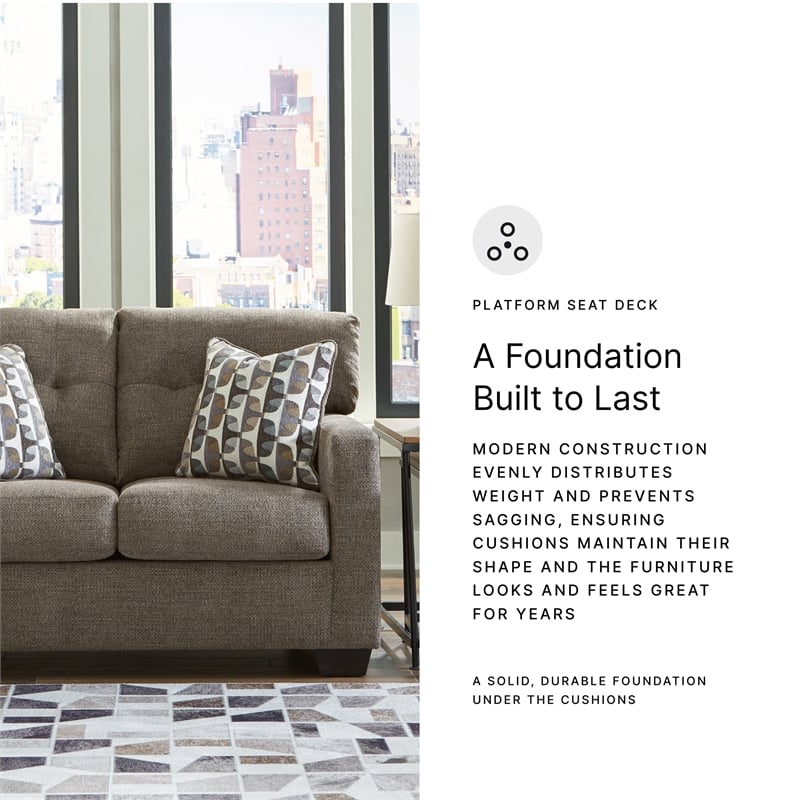 Signature Design by Ashley Mahoney Chocolate Loveseat