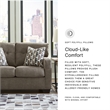 Signature Design by Ashley Mahoney Chocolate Loveseat