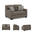 Signature Design by Ashley Mahoney Chocolate Loveseat