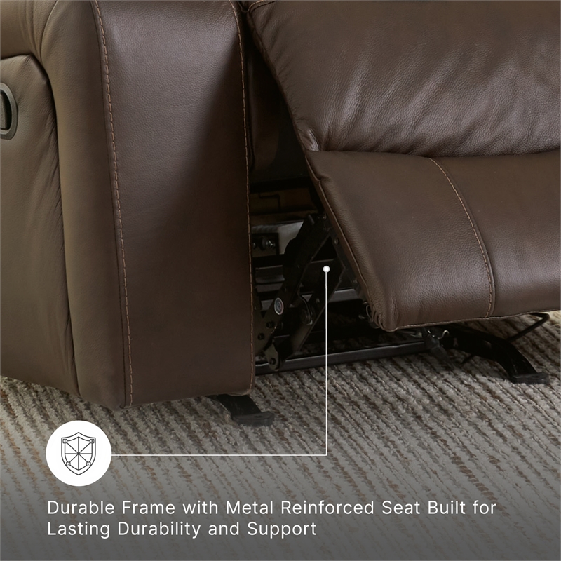 Signature Design by Ashley Leesworth Dark Brown Power Recliner
