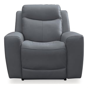 Signature Design by Ashley Mindanao Steel Top Grain Leather Power Recliner