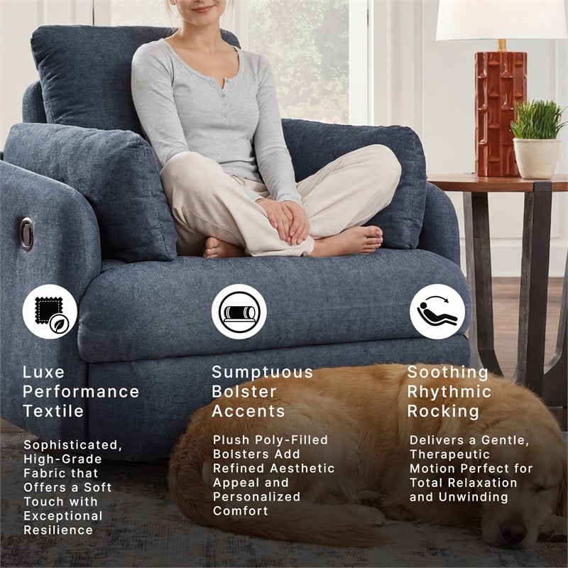 Signature Design by Ashley Modmax Ink Swivel Glider Recliner