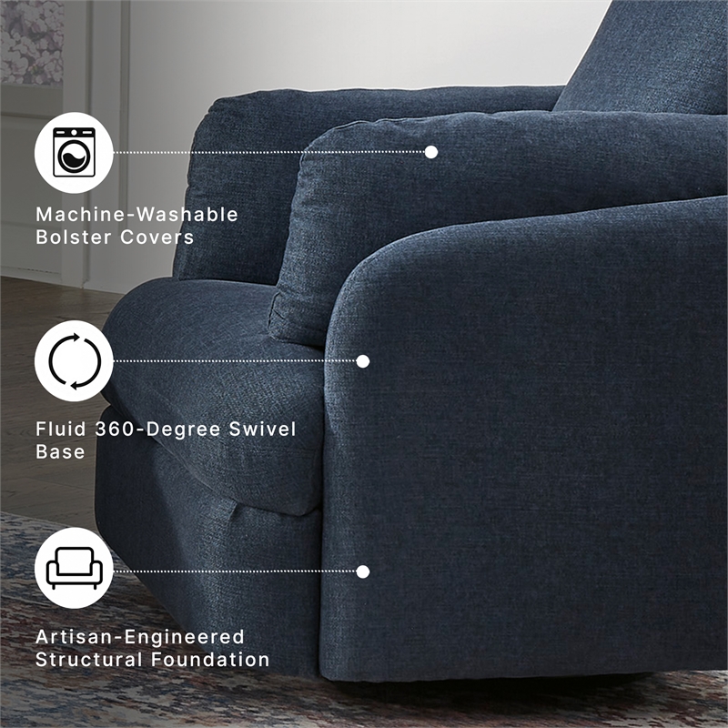 Signature Design by Ashley Modmax Ink Swivel Glider Recliner