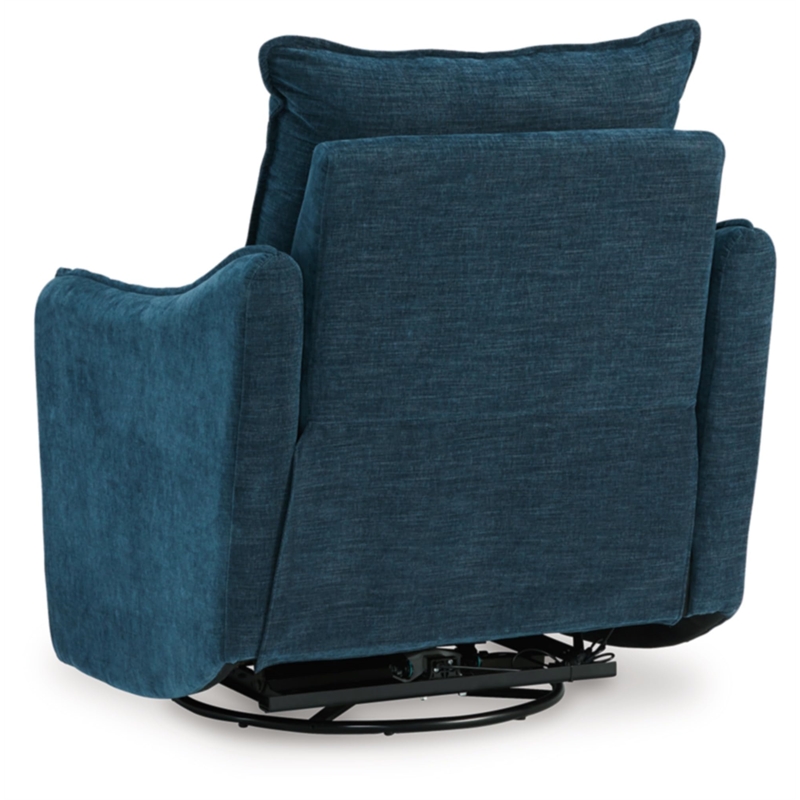 Signature Design by Ashley McBurg Navy Swivel Power Recliner