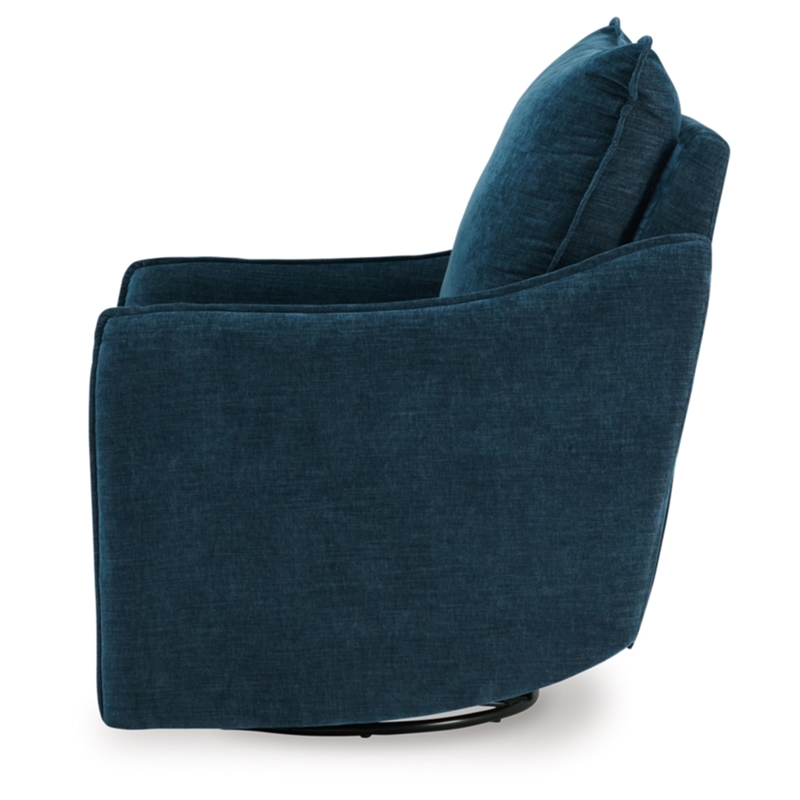 Signature Design by Ashley McBurg Navy Swivel Power Recliner