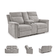 Signature Design by Ashley Barnsana Ash Power Reclining Loveseat with Console