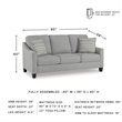 Signature Design by Ashley Adlai Gray Queen Sofa Sleeper
