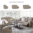 Signature Design by Ashley Lavenhorne Pebble Reclining Sofa with Drop Down Table