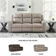 Signature Design by Ashley Lavenhorne Pebble Reclining Sofa with Drop Down Table