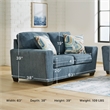 Signature Design by Ashley Cashton Blue Loveseat