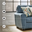 Signature Design by Ashley Cashton Blue Loveseat