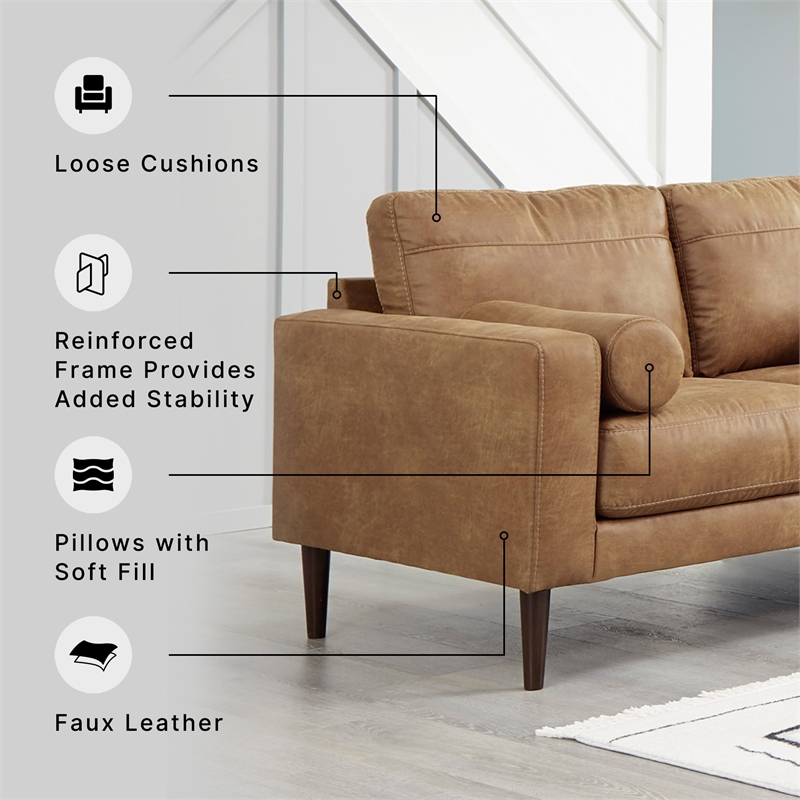 Signature Design by Ashley Telora Caramel Loveseat