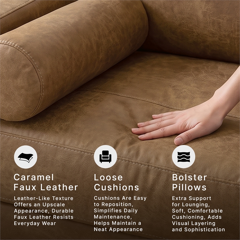 Signature Design by Ashley Telora Caramel Loveseat