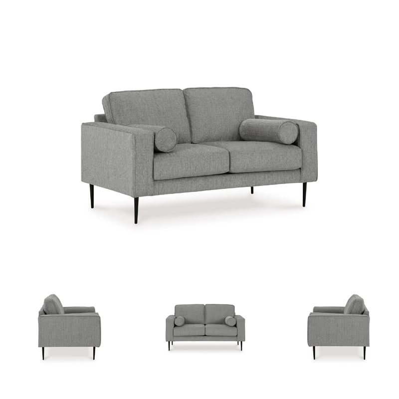 Signature Design by Ashley Hazela Charcoal Loveseat