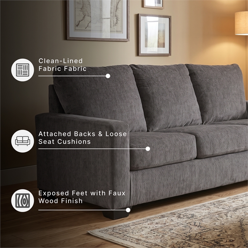 Signature Design by Ashley Rannis Pewter Queen Sofa Sleeper
