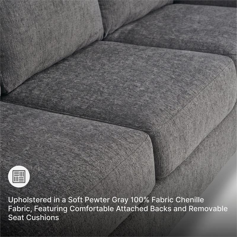 Signature Design by Ashley Rannis Pewter Queen Sofa Sleeper