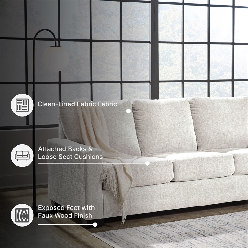 Signature Design by Ashley Rannis White Queen Sofa Sleeper