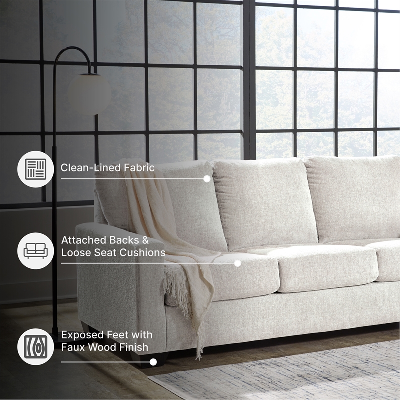 Signature Design by Ashley Rannis White Queen Sofa Sleeper