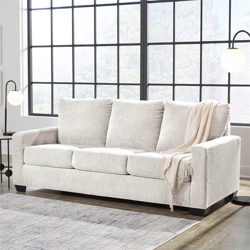 Signature Design by Ashley Rannis White Queen Sofa Sleeper