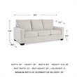 Signature Design by Ashley Rannis White Queen Sofa Sleeper