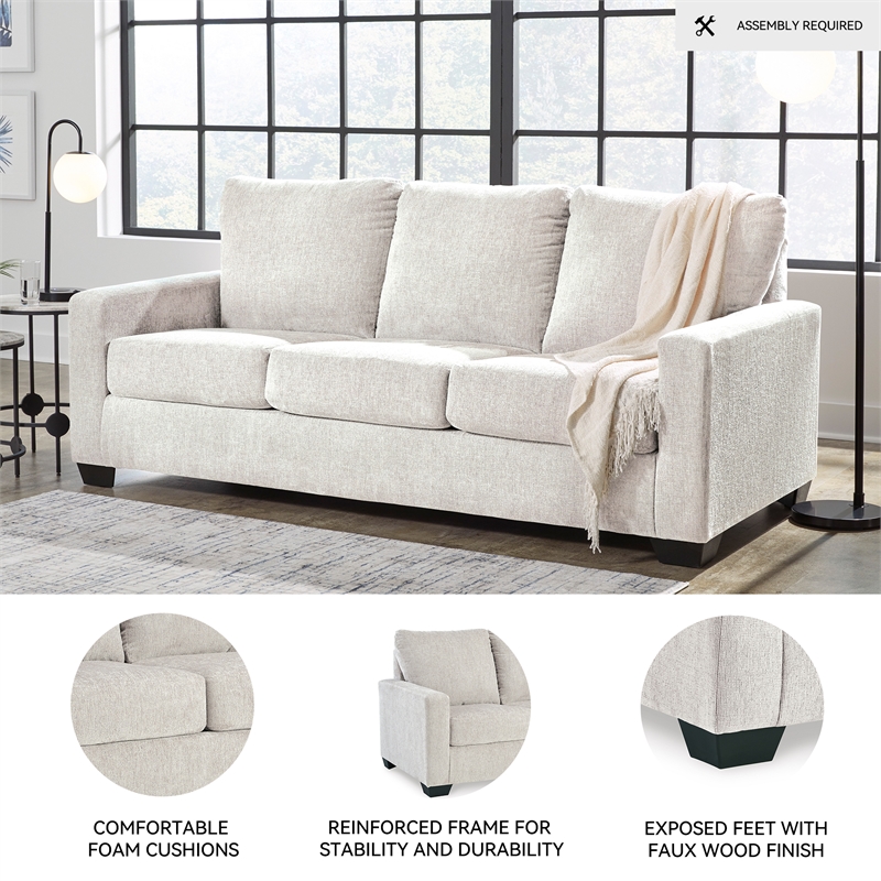 Signature Design by Ashley Rannis White Queen Sofa Sleeper