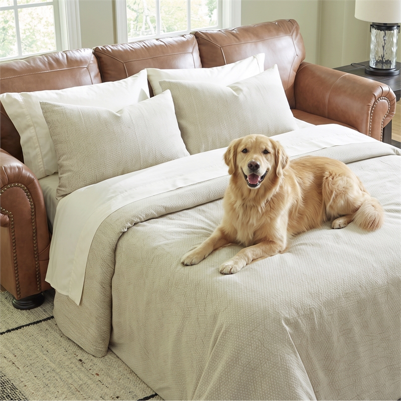 Signature Design by Ashley Carianna Caramel Queen Sofa Sleeper