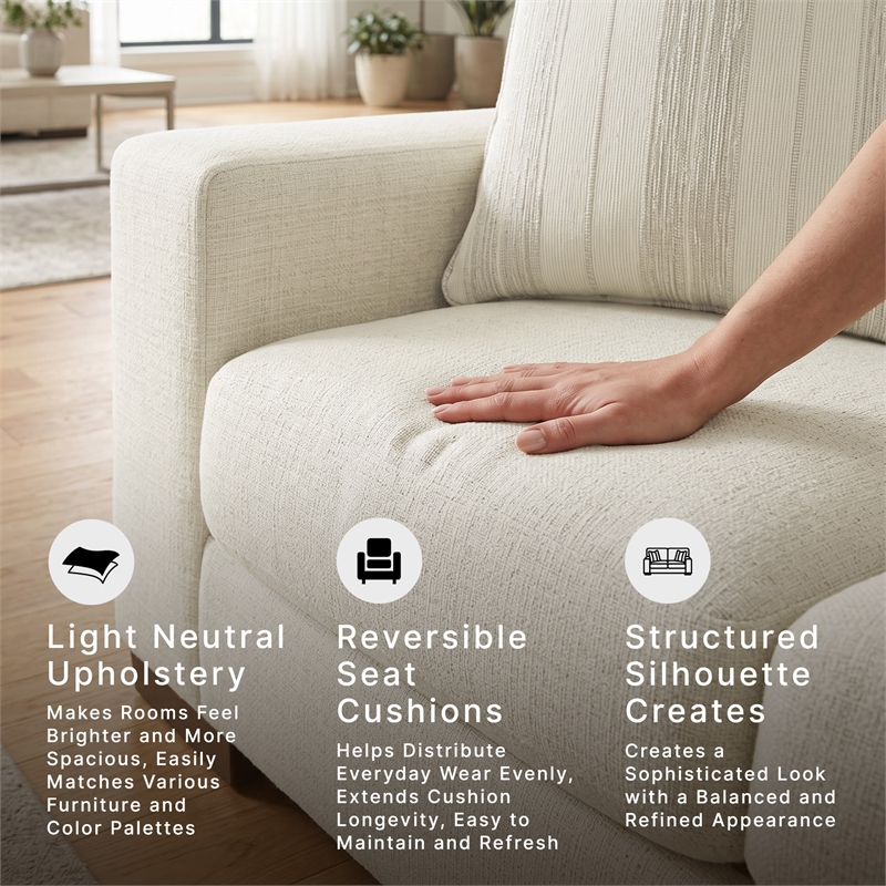 Signature Design by Ashley Maggie Birch Loveseat with Decorative Accent Pillows