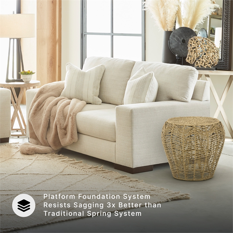 Signature Design by Ashley Maggie Birch Loveseat with Decorative Accent Pillows