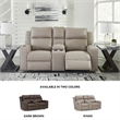 Signature Design by Ashley Lavenhorne Pebble Reclining Loveseat with Console