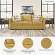 Signature Design by Ashley Keerwick Yellow Queen Sofa Sleeper