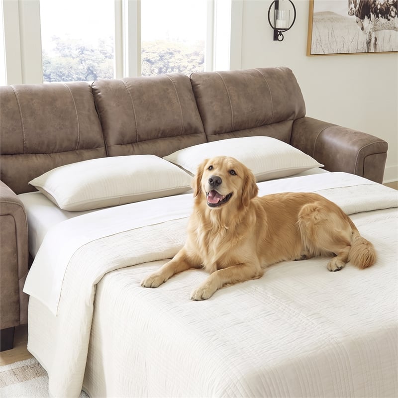 Signature Design by Ashley Navi Queen Sofa Sleeper in Brown