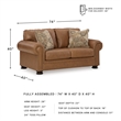 Signature Design by Ashley Carianna Caramel Loveseat
