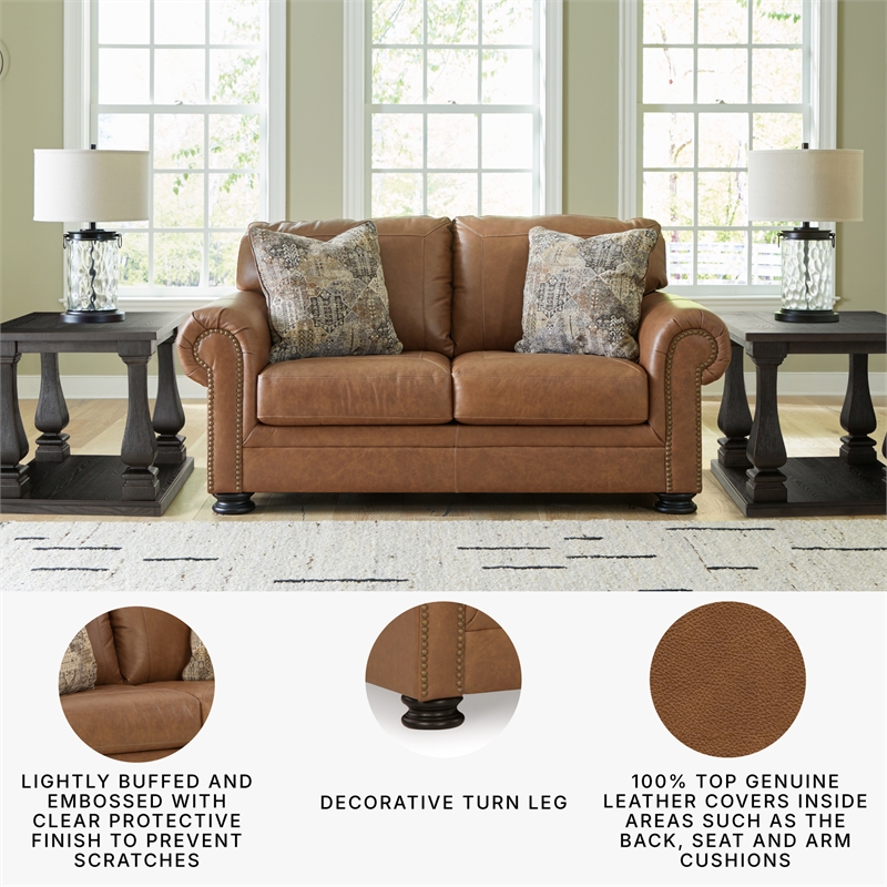 Signature Design by Ashley Carianna Caramel Loveseat