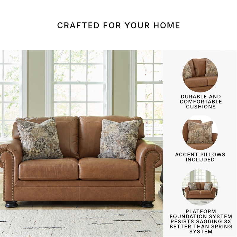 Signature Design by Ashley Carianna Caramel Loveseat