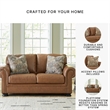 Signature Design by Ashley Carianna Caramel Loveseat