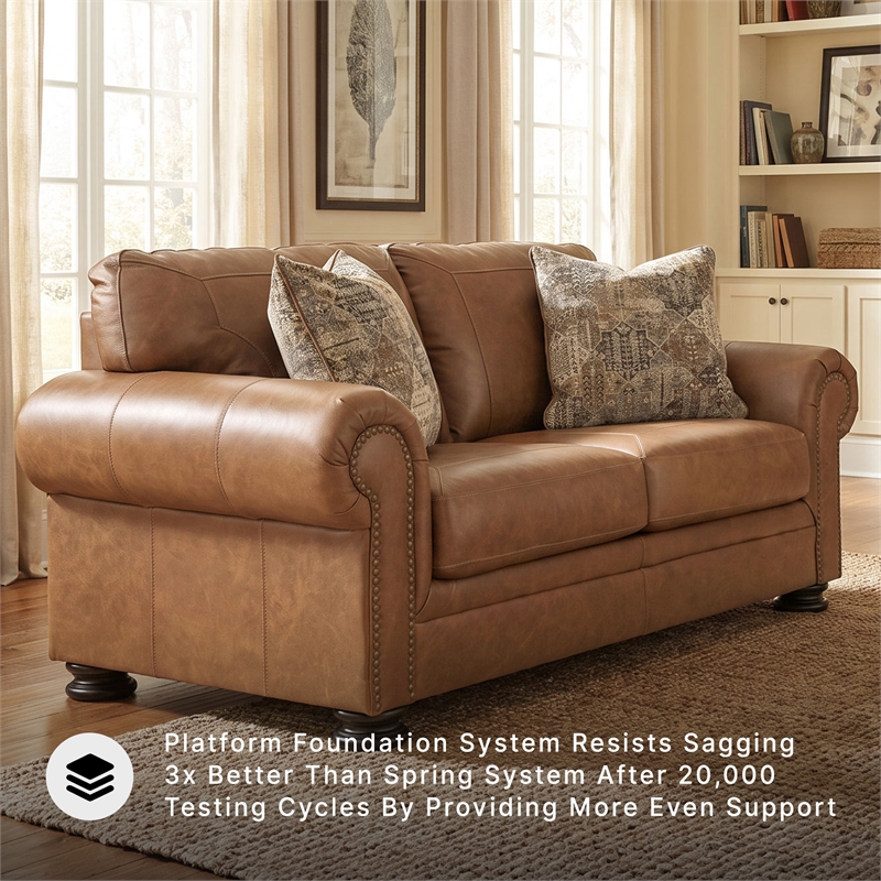 Signature Design by Ashley Carianna Caramel Loveseat