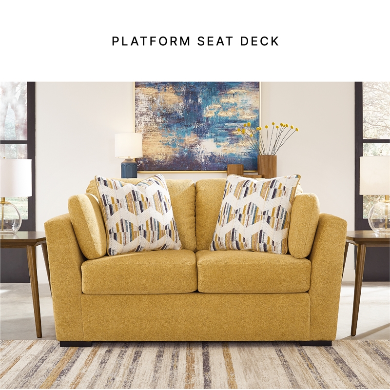 Signature Design by Ashley Keerwick Yellow Loveseat