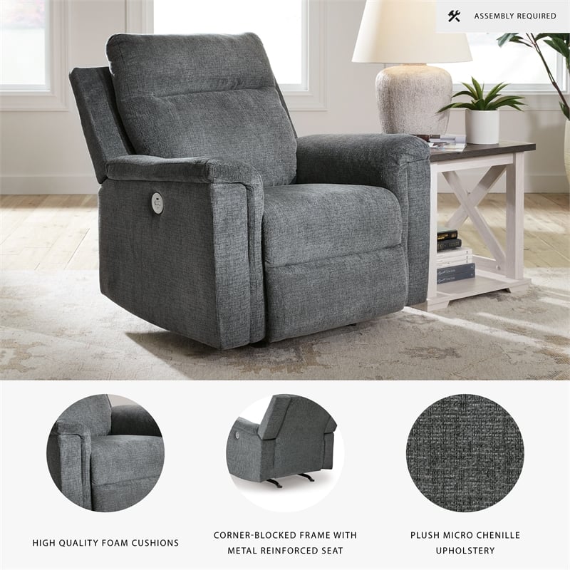 Signature Design by Ashley Barnsana Gray Power Recliner