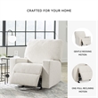 Signature Design by Ashley Rannis Snow Recliner with Pull Tab Reclining Motion