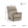 Signature Design by Ashley Stonemeade Taupe Recliner