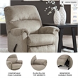 Signature Design by Ashley Stonemeade Taupe Recliner