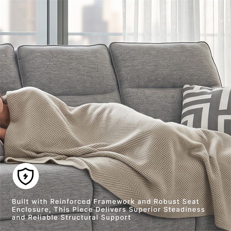 Signature Design by Ashley Biscoe Pewter Power Reclining Sofa