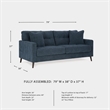 Signature Design by Ashley Bixler Navy Sofa