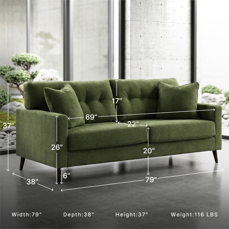 Signature Design by Ashley Bixler Green Sofa