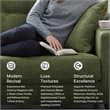 Signature Design by Ashley Bixler Green Sofa